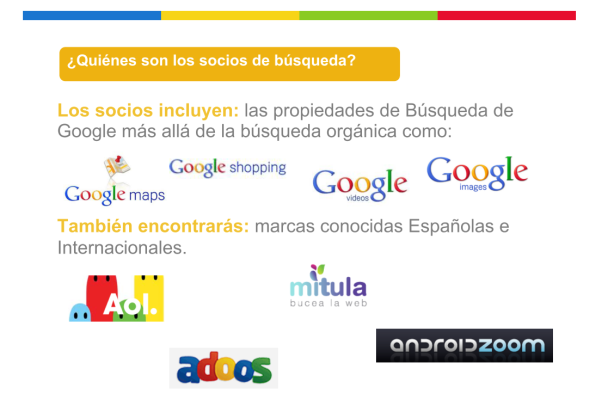 Google Adwords socios de busqueda